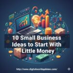 0 small business ideas to start with little money, low budget business ideas image, small business startup concepts, entrepreneurship ideas blog banner