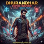 Dhurandhar Movie Review Hindi 3D cinematic poster showing action drama theme